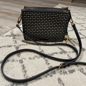 Fossil Campbell Crossbody Black Bag